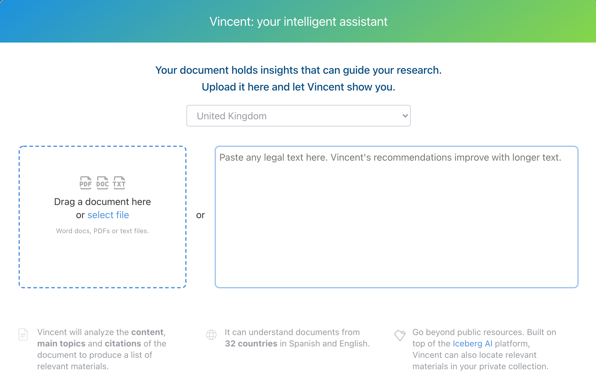 Vincent AI for the UK